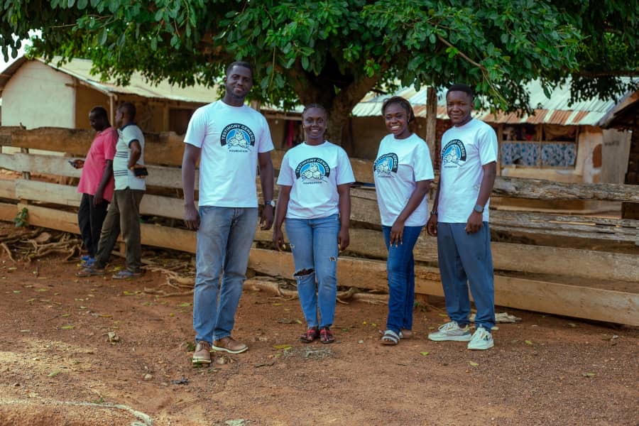 Standing with Mmofra Mentukwa’s  M/A primary school Children